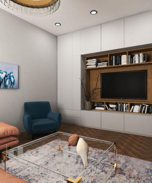 Дизайн интерьера гостиной комнаты. 06