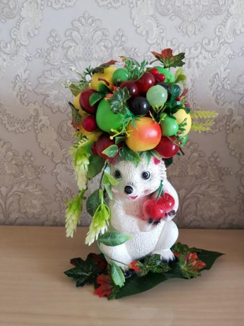 Мои новиночки - ежики с фруктами! 03