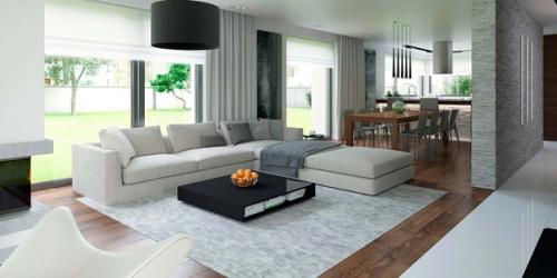 Эскизный проект одноэтажного дома с мансардной. 08